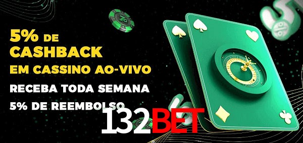 Promoções do cassino ao Vivo 132bet